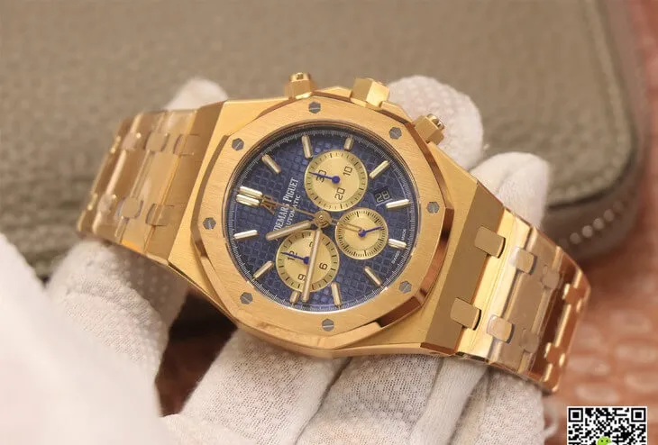 Audemars Piguet Royal Oak Chronograph 26331BA.OO.1220BA.01 OM Factory 1:1 Best Edition Replica Watch Blue Dial